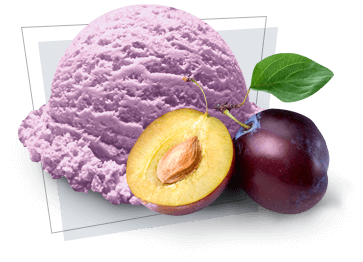 Real plum<br>ice cream